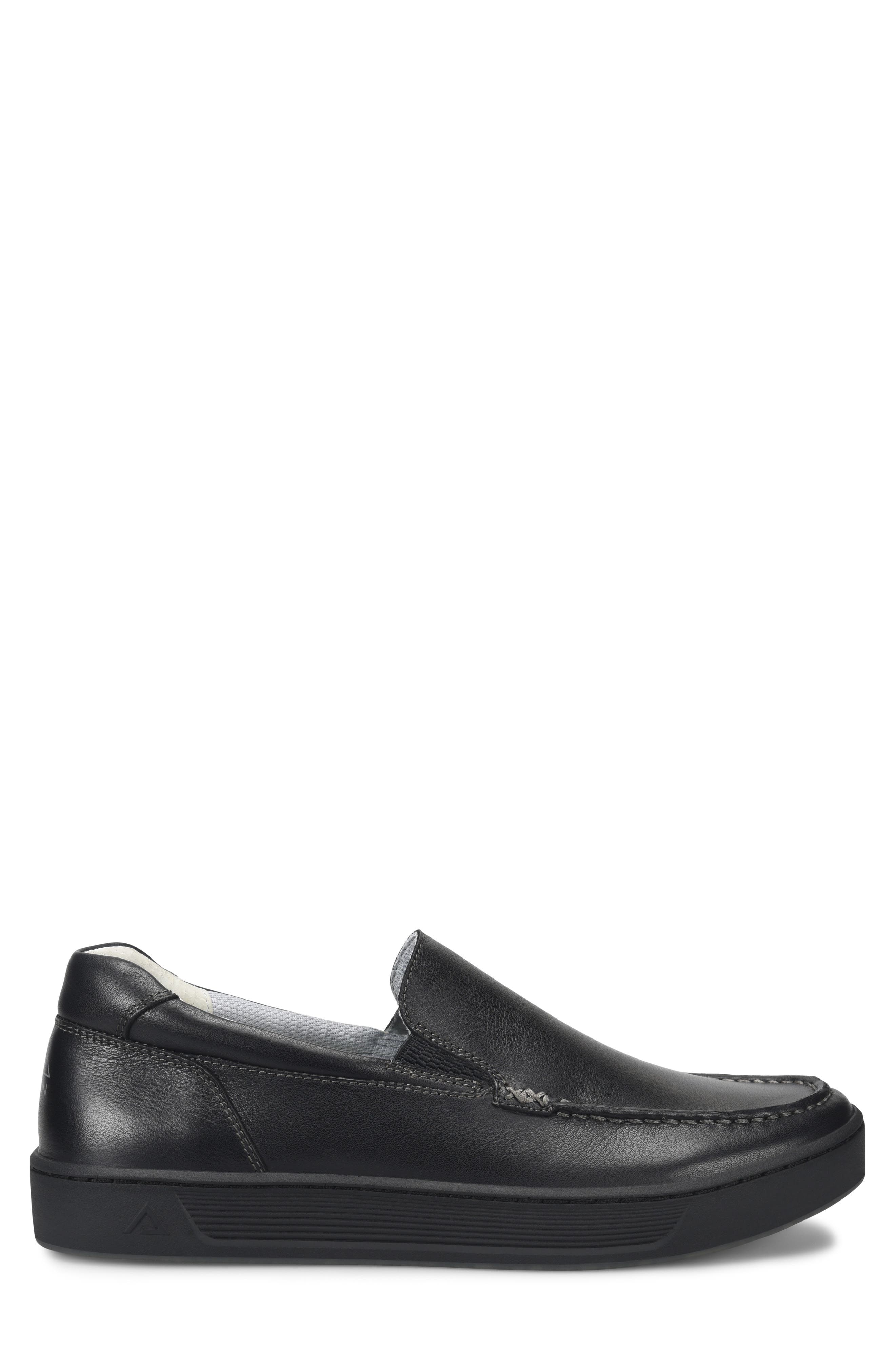 Align Trayton Leather Loafer Sneaker - Wide Width Available, Alternate, color, Black