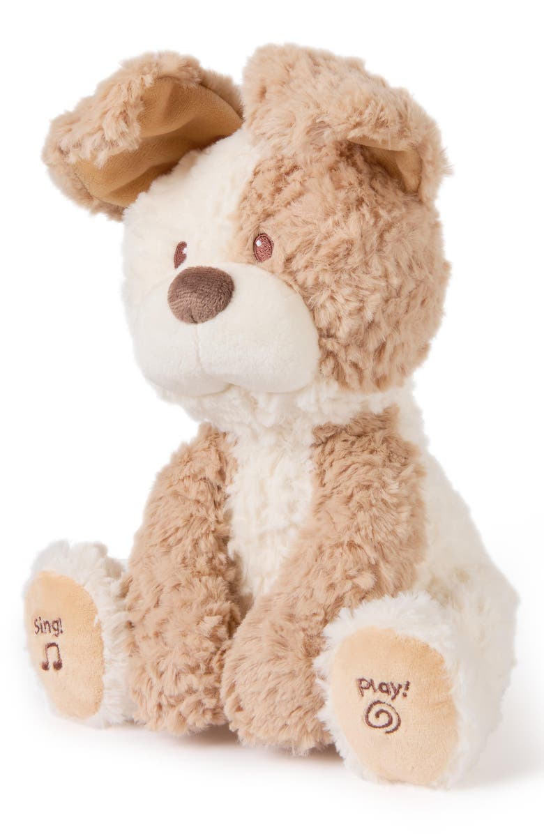 Gund Peeki the Puppy Peekaboo Stuffed Animal, Alternate, color, Beige