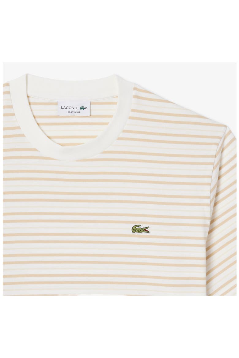Essentials Stripe Cotton T-Shirt, Alternate, color, MILLET/ FLOUR