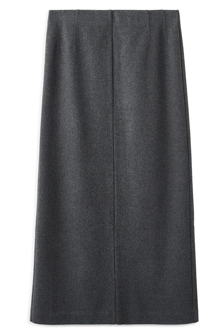 Opening Pencil Skirt, Alternate, color, DARK HEATHER GREY