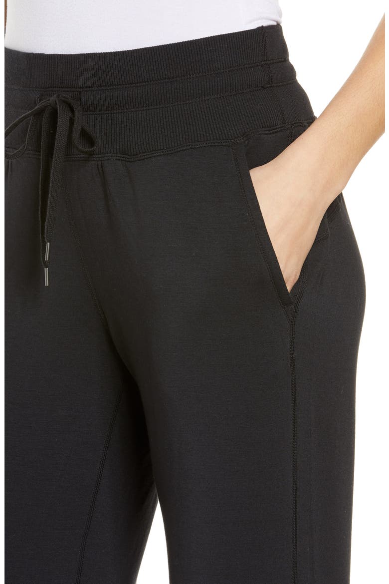 Peaceful Wide Leg Sweatpants, Alternate, color, BLACK