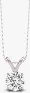 SEREIA OFFICIAL 14K Gold 0.5 ct Lab-Grown Diamond Classic Solitaire Pendant