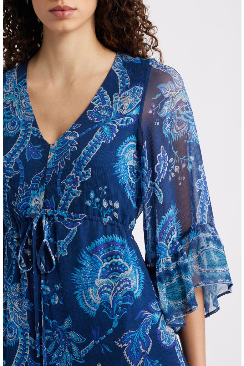 Charlee Print Dress, Alternate, color, MIDNIGHT MULTI