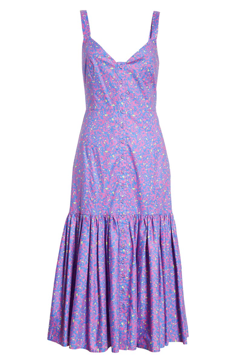 Tanya Taylor Calle Midi Dress, Alternate, color, 