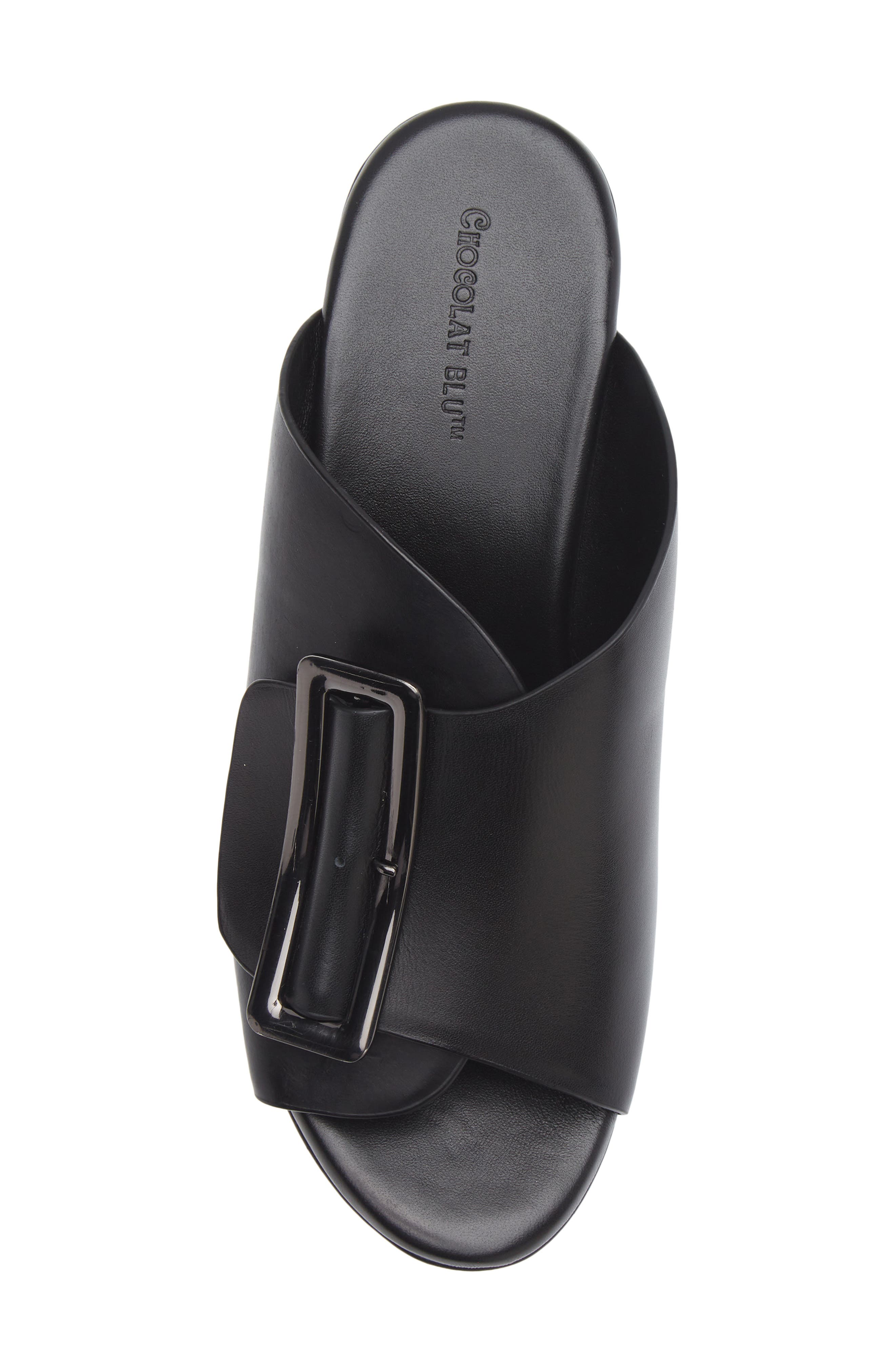 Chocolat Blu Yasha Platform Wedge Sandal, Alternate, color, Black Leather