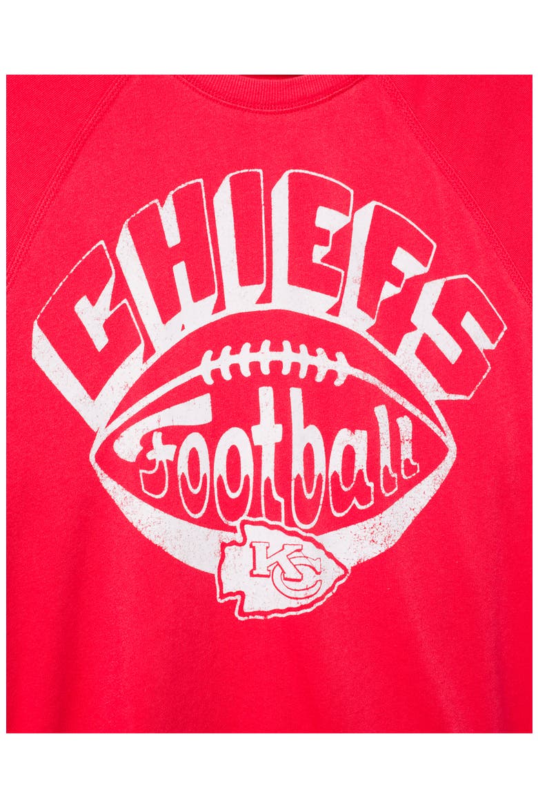 Kansas City Chiefs Graphic Raglan Sweatshirt, Alternate, color, LICORICE