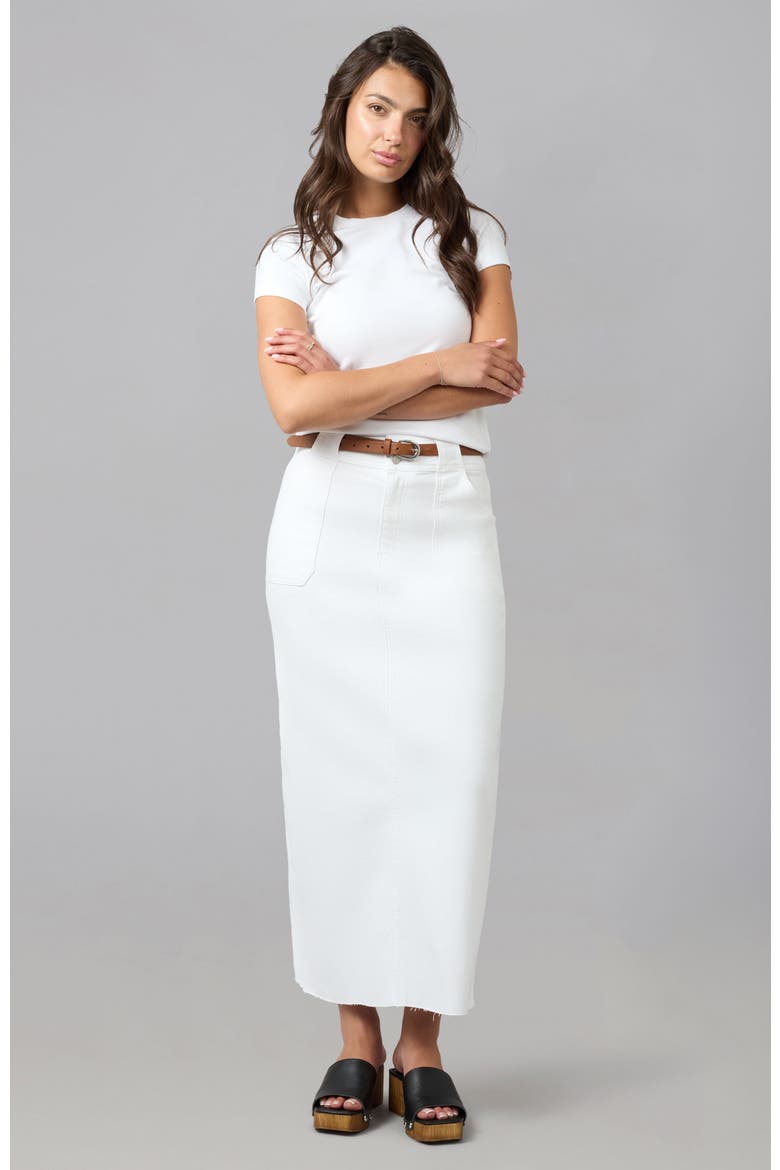 Madlyn High Rise Maxi Skirt, Alternate, color, White