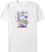 Star Wars: The Mandalorian and Grogu Men's Star Wars The Mandalorian and Grogu The Child Enjoy Your Meal Graphic T-Shirt
