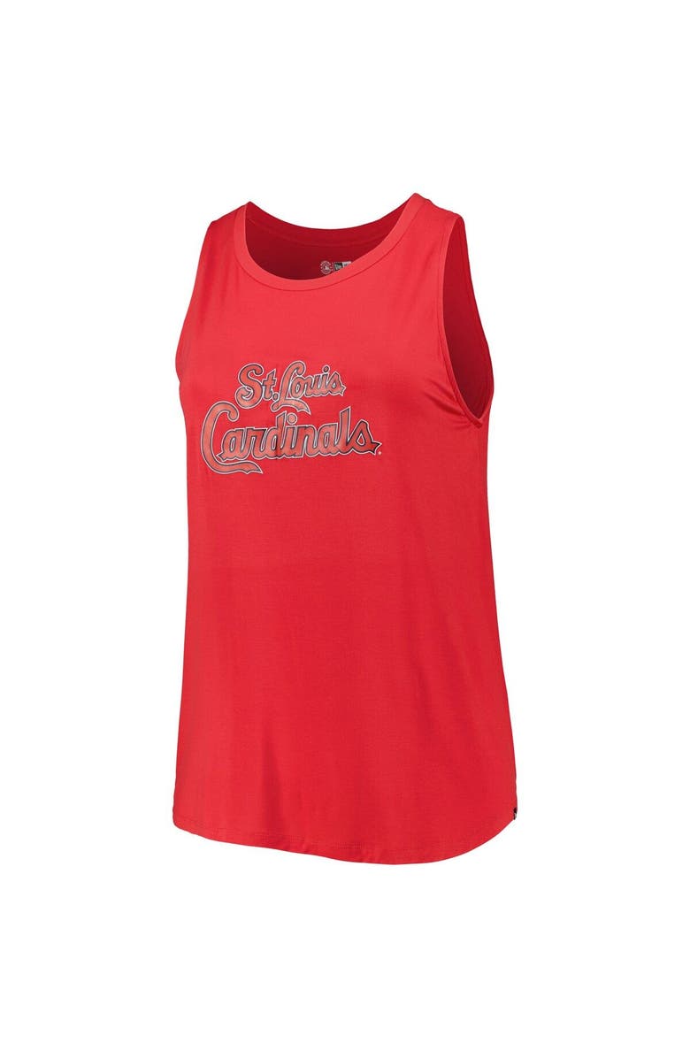 New Era Women's New Era Red St. Louis Cardinals Plus Size Tank Top, Alternate, color,