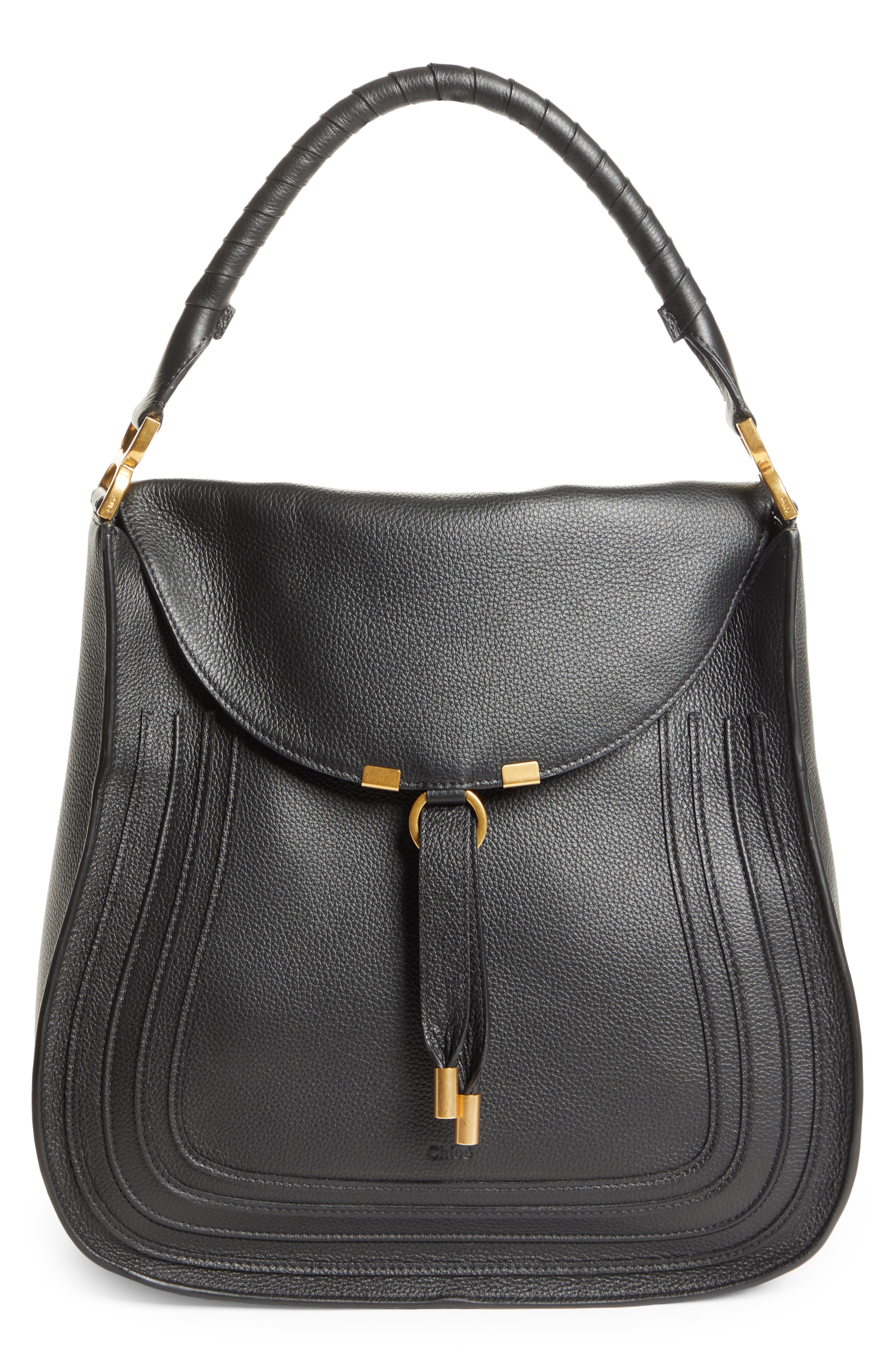 Chloé Marcie Leather Hobo, Main, color, 