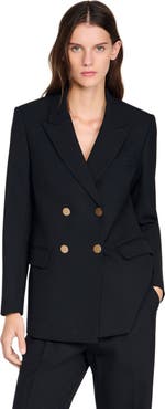 SANDRO Wool suit jacket
