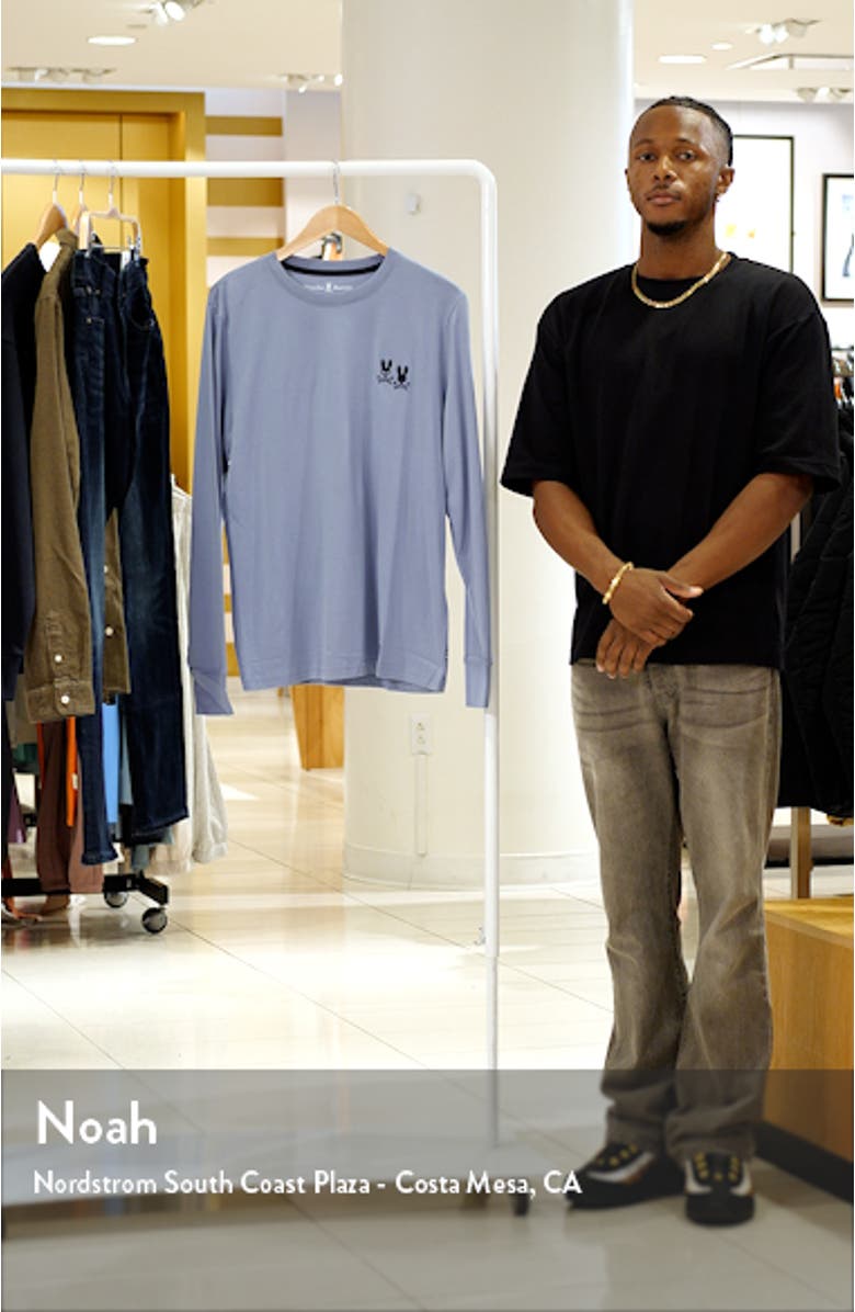 Tilden Embroidered Bunny Logo Long Sleeve T-Shirt, sales video thumbnail