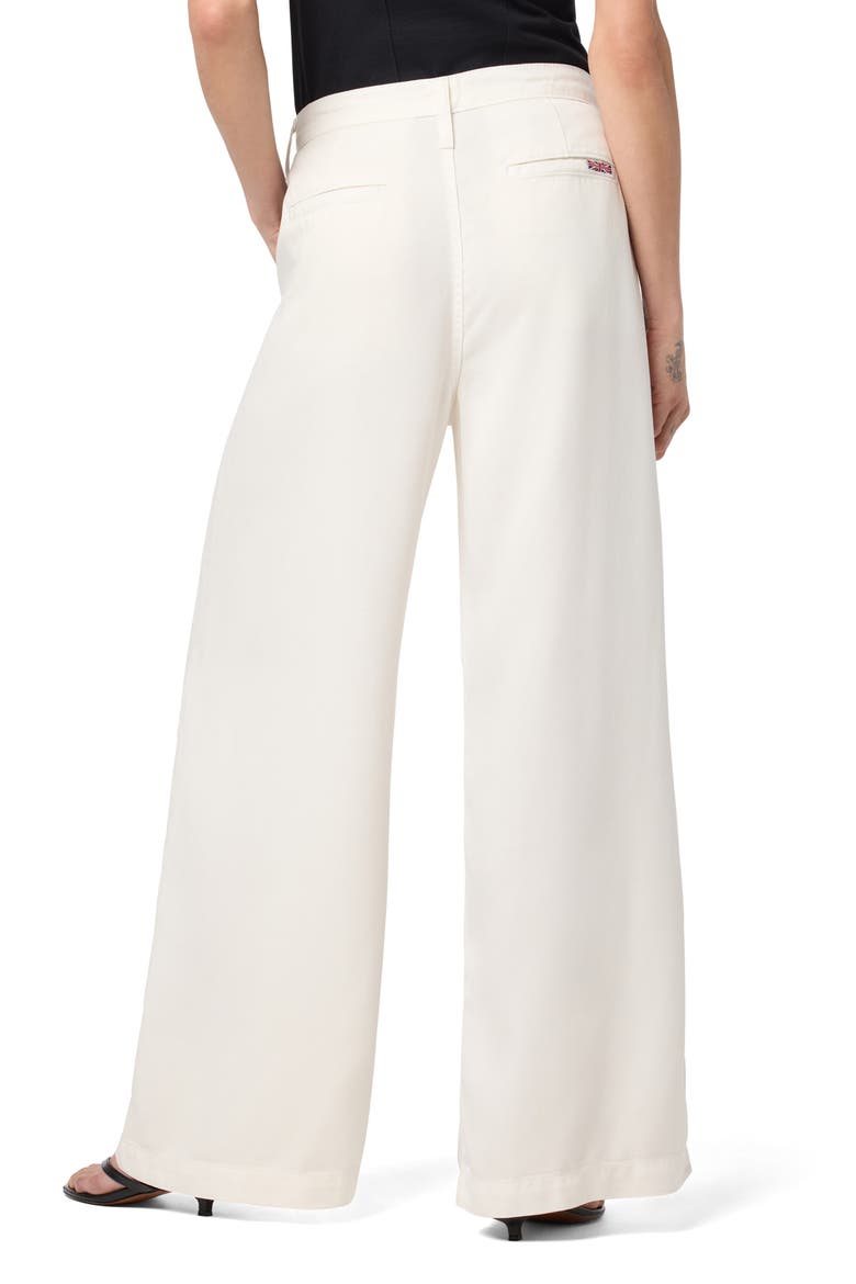Jolene Pleated Mid Rise Trousers, Alternate, color, FRENCH VANILLA