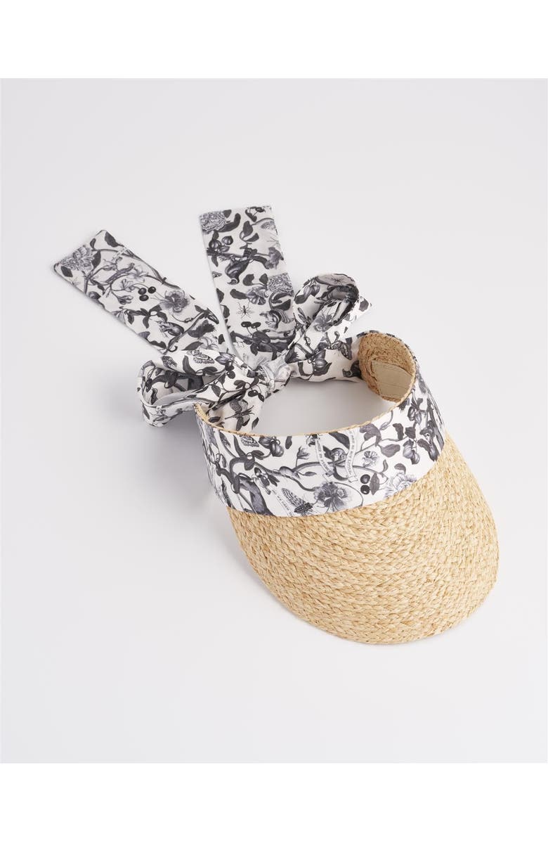 Fable England Tree Of Life Visor, Alternate, color, Beige