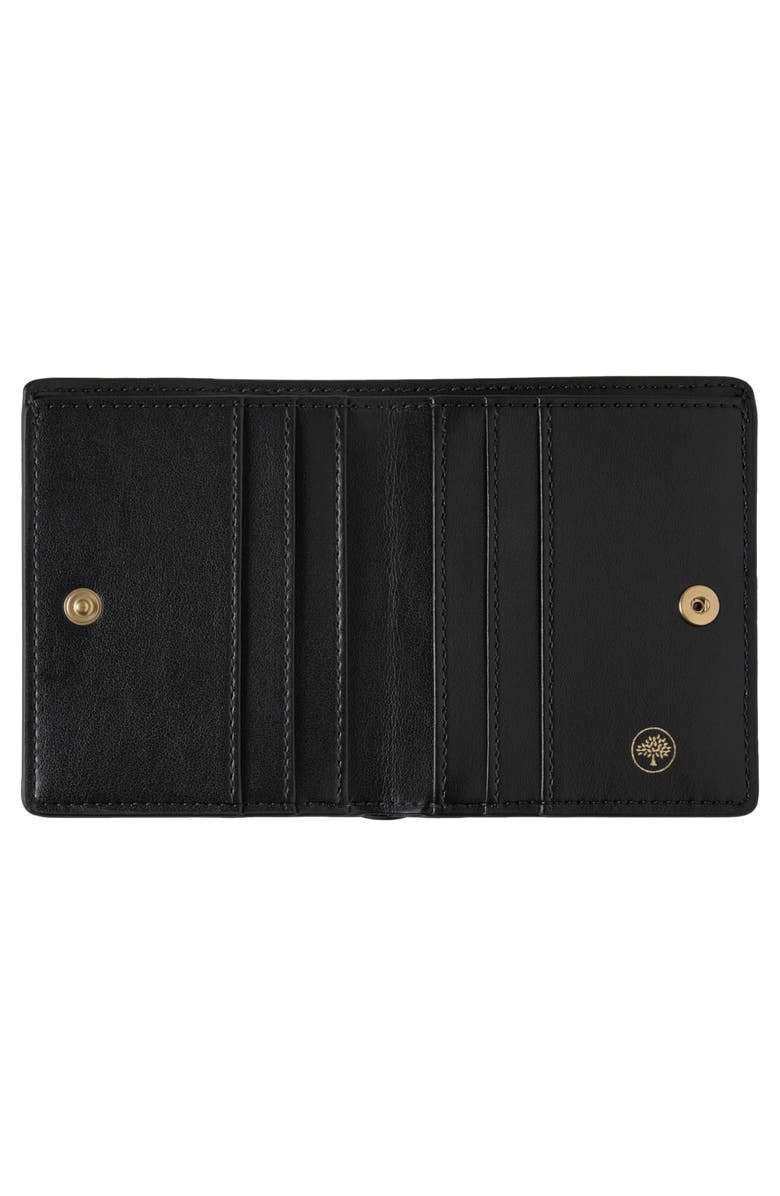 Mulberry Small Roxanne Classic Grained Leather Wallet, Alternate, color, Black