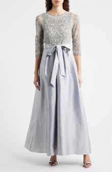 Sequin Bodice Gown