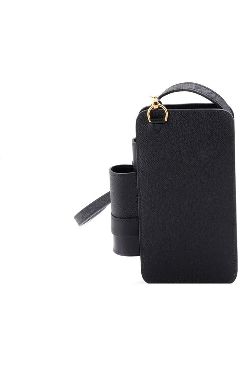 Pre-Owned Hermes Hermesway Phone Case Crossbody Bag Epsom, Alternate, color, Noir