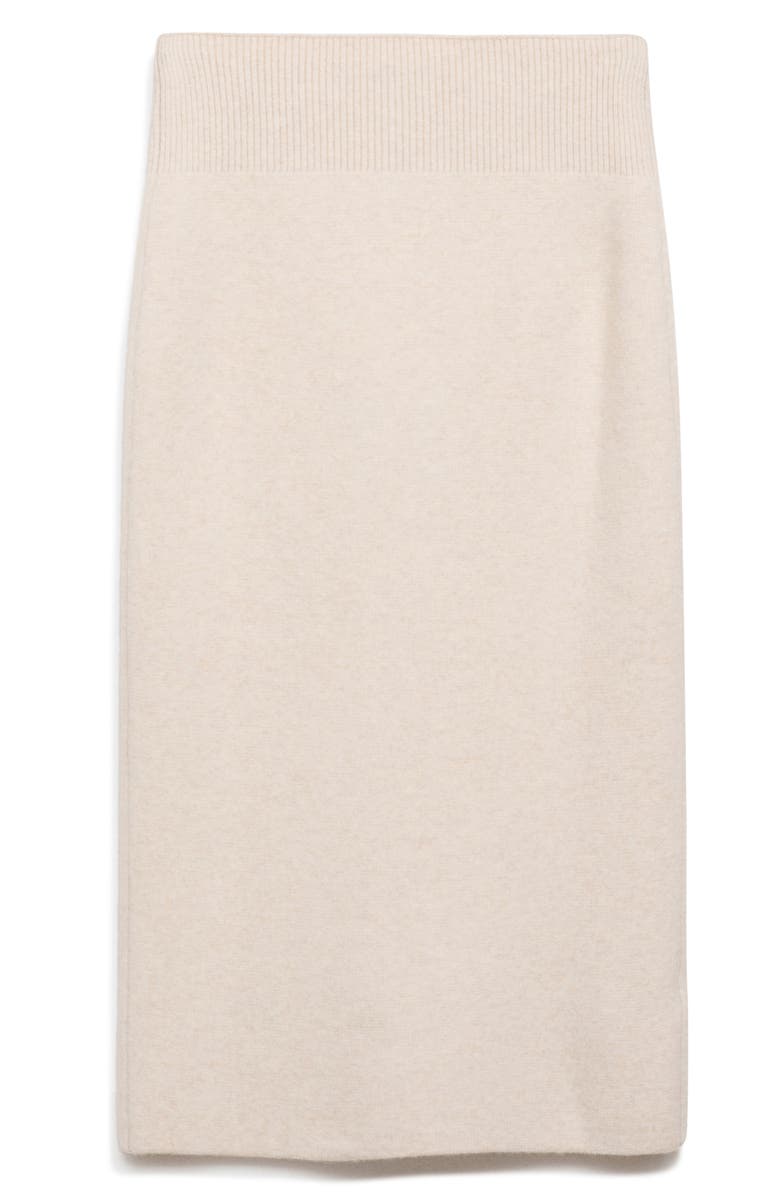 MANGO Front Zip Midi Sweater Skirt, Alternate, color, 