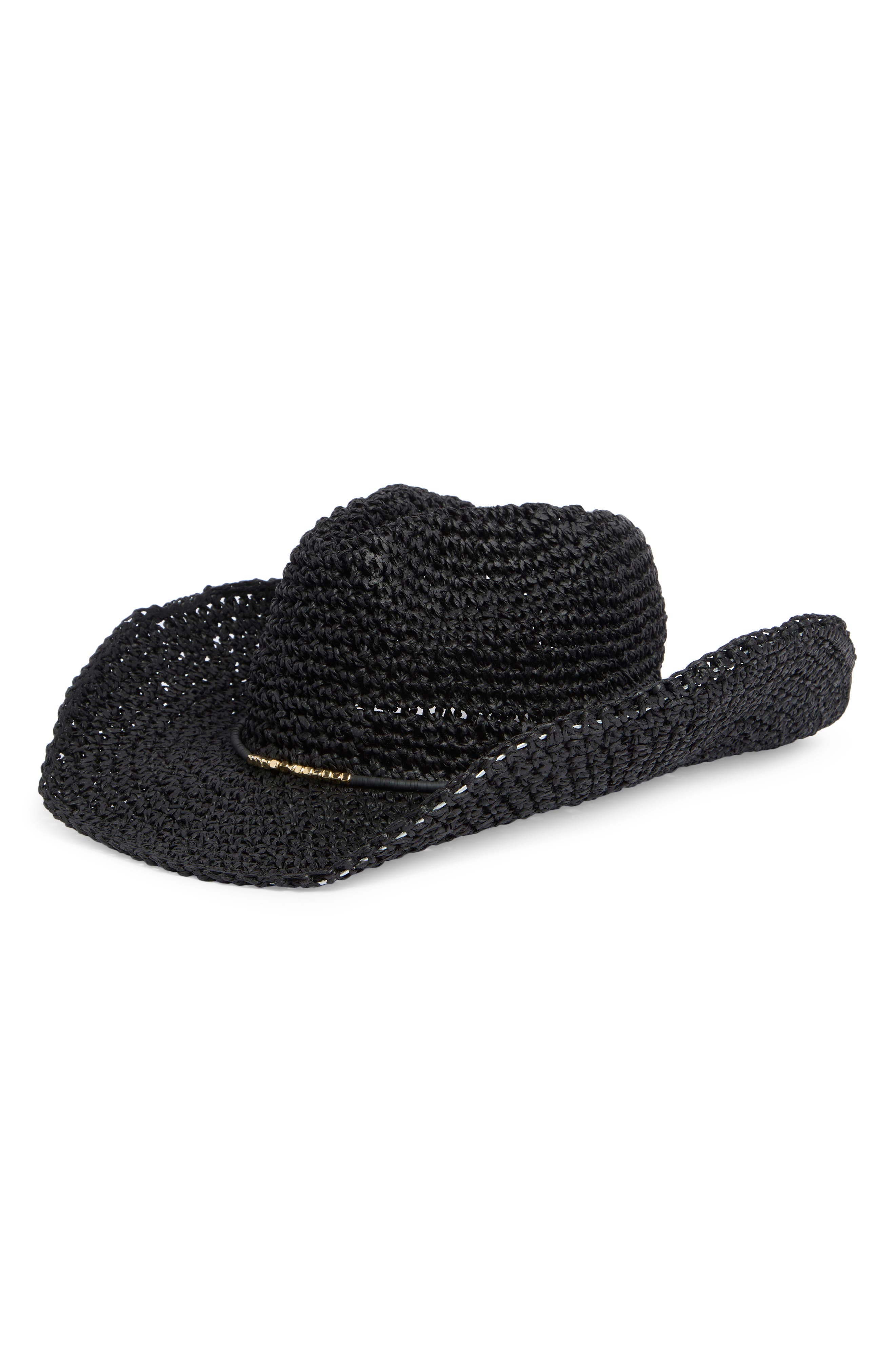 Vince Camuto Bead Trim Cowgirl Hat