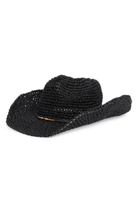 Bead Trim Cowgirl Hat