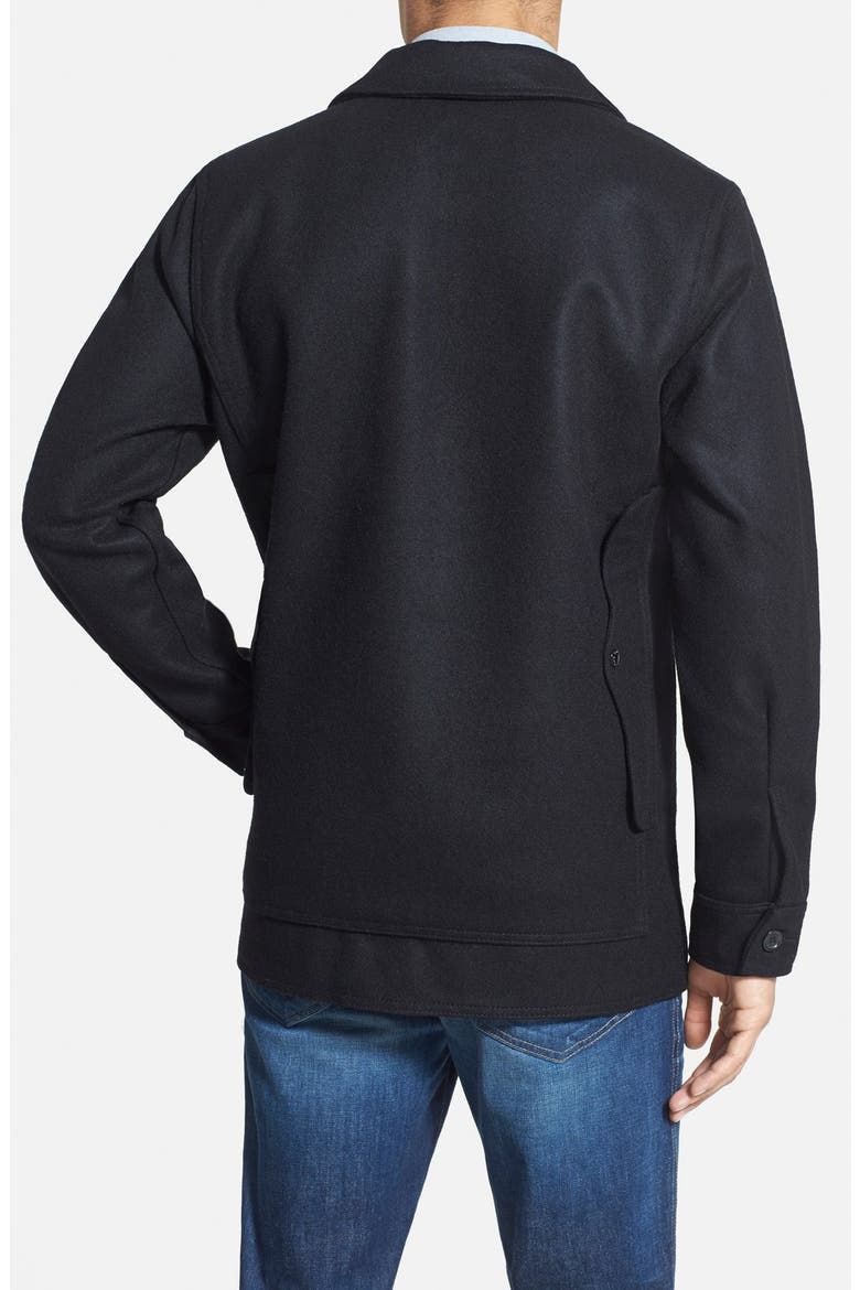 'Mackinaw Cruiser' Wool Jacket, Alternate, color, BLACK