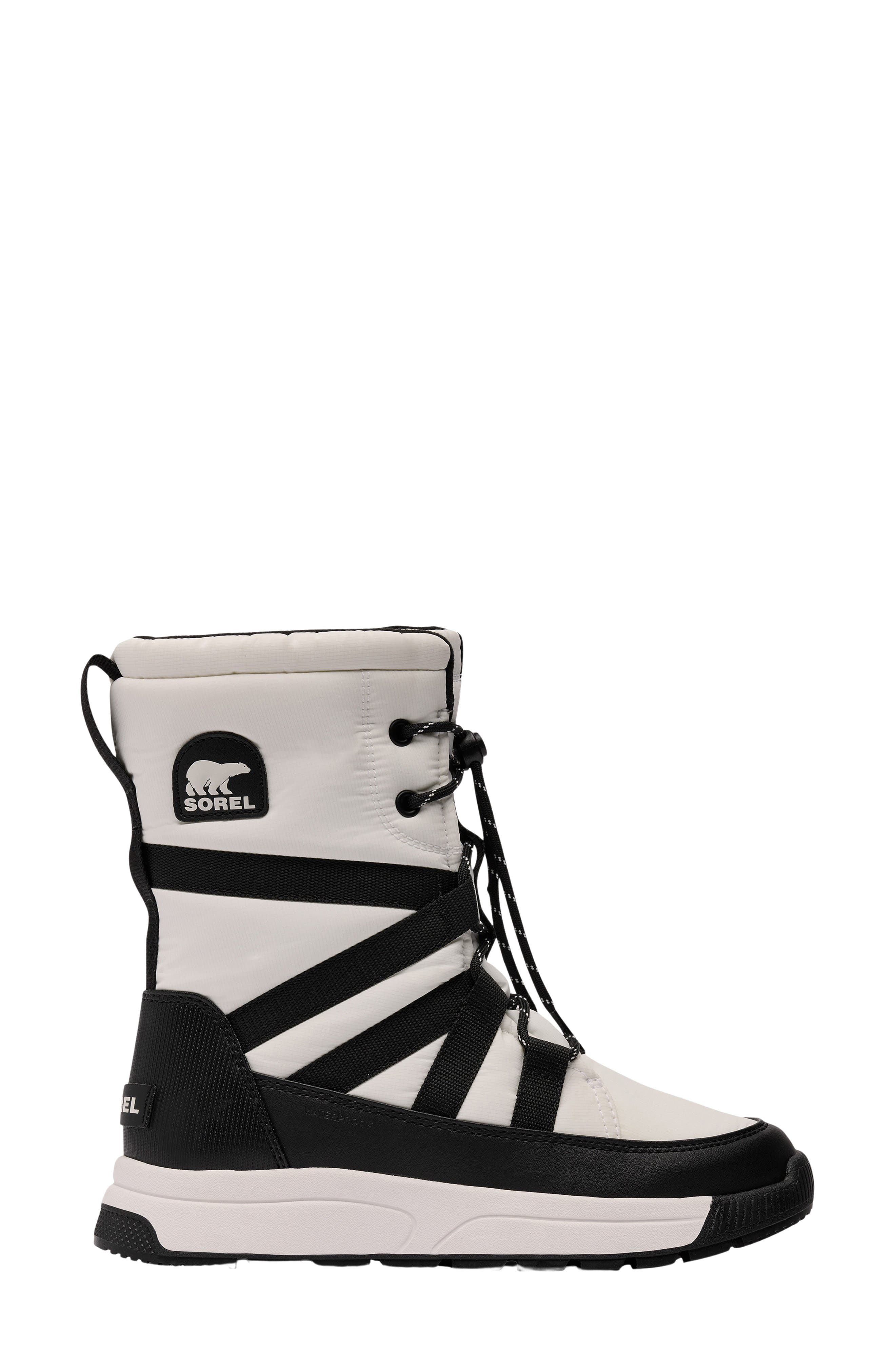 SOREL Whitney III Waterproof Tall Boot, Alternate, color, Sea Salt/ Black