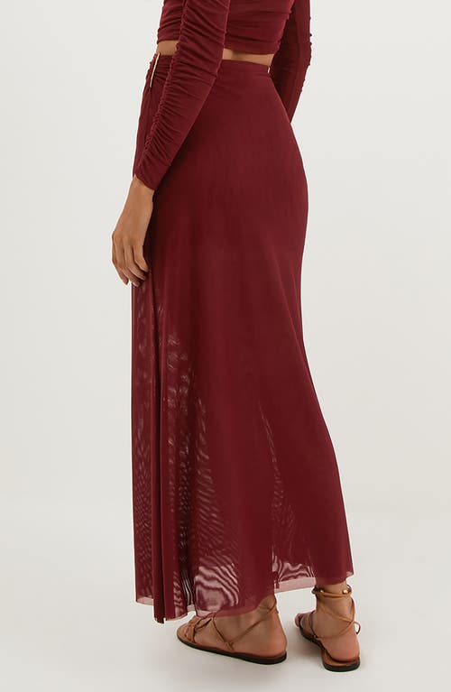 Vix Paula Hermanny Amira Cover-up Maxi Skirt In Pink