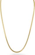 GLAZE JEWELRY 18k Gold Plated Wheat Chain Necklace
