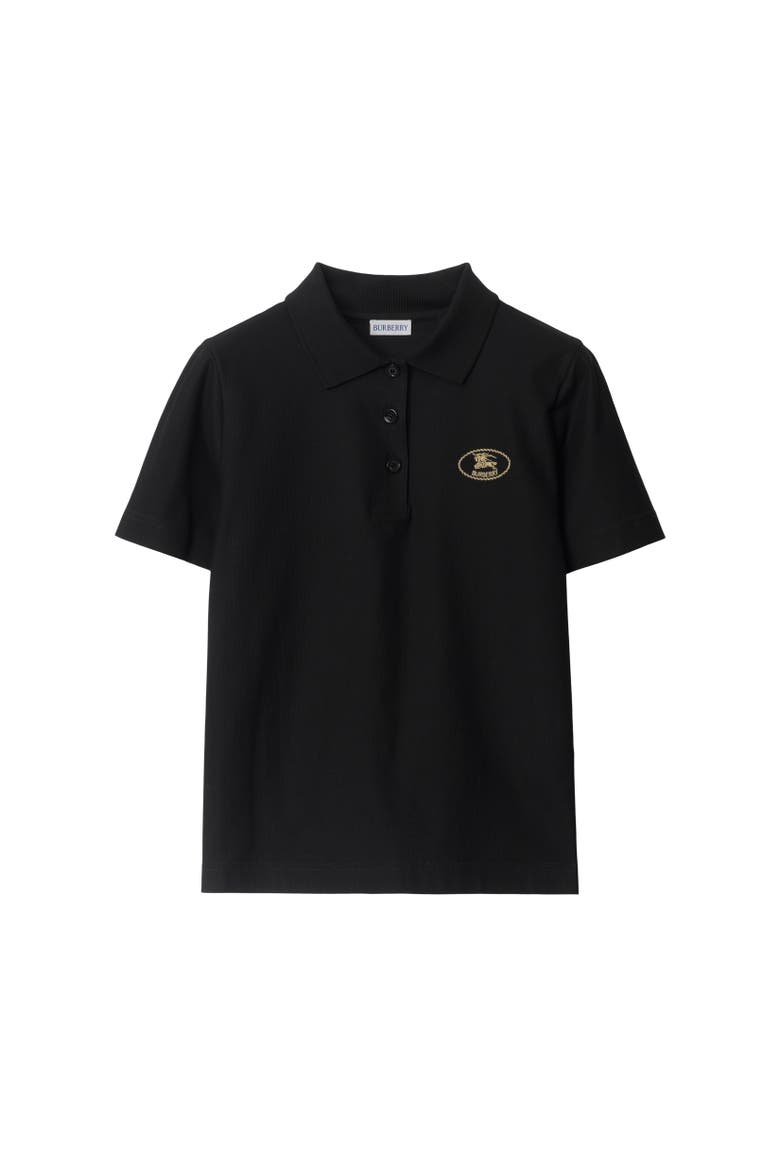 Cotton Polo Shirt, Alternate, color, Black