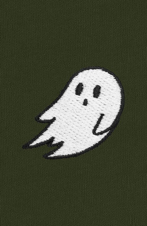 Dalix Ghost Fleece Zip Hoodie In Military Green