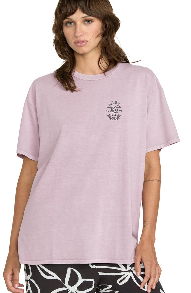 Volcom Stone Throw Graphic T-Shirt, Alternate, color, Violet Ice