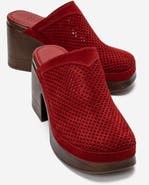 Forever & Always Shoes Dejas Leather Platform Block Heel Sandal