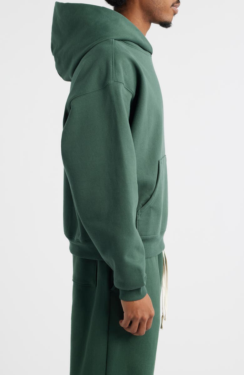 Elwood Trademark Logo Heavyweight Hoodie, Alternate, color, Emerald