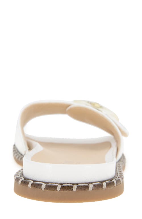Reaction Kenneth Cole Syrena Buckle Slide Sandal In Ecru