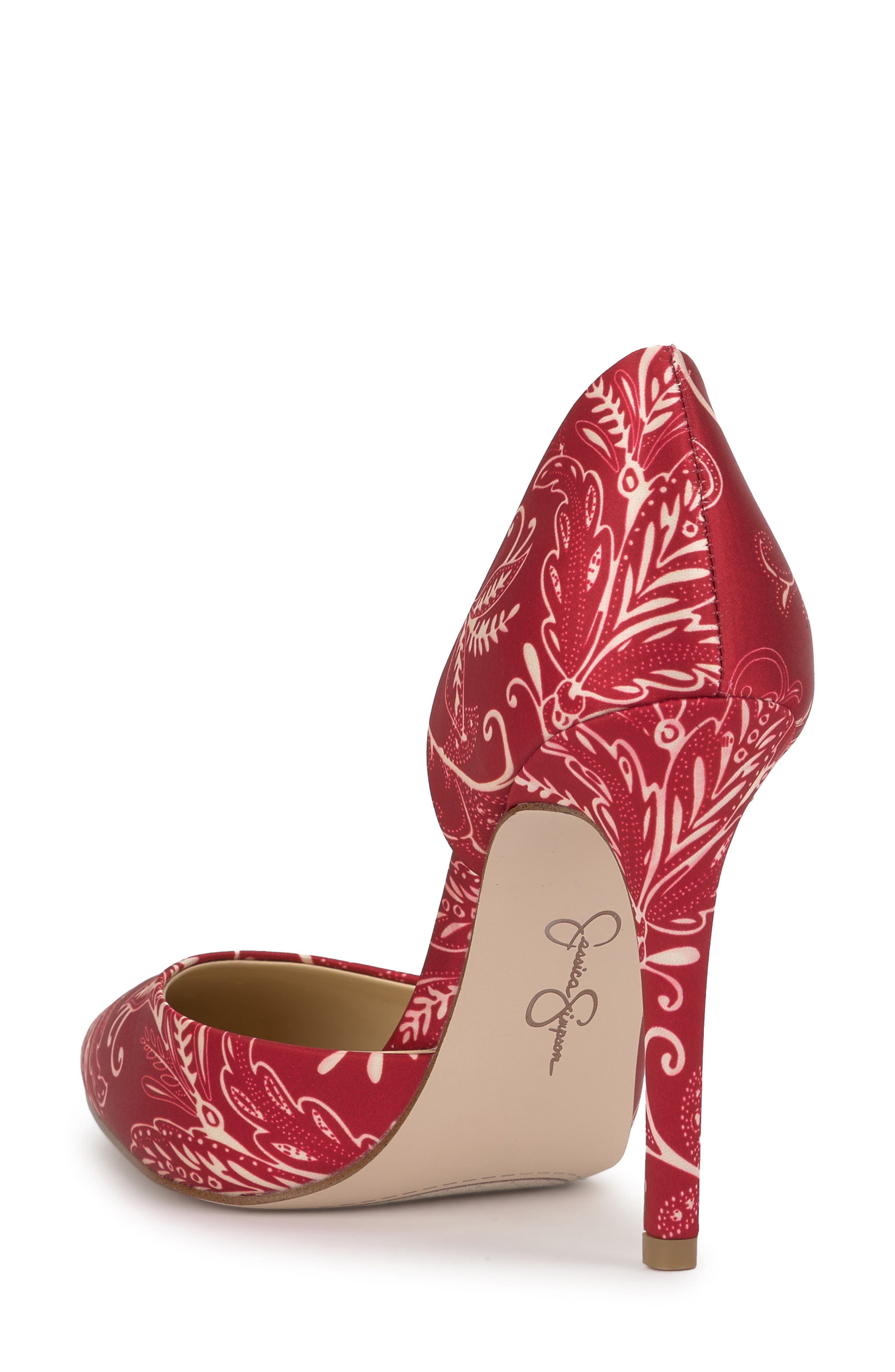 Jessica Simpson Prizma 8 Half d'Orsay Pump, Alternate, color, Red Multi