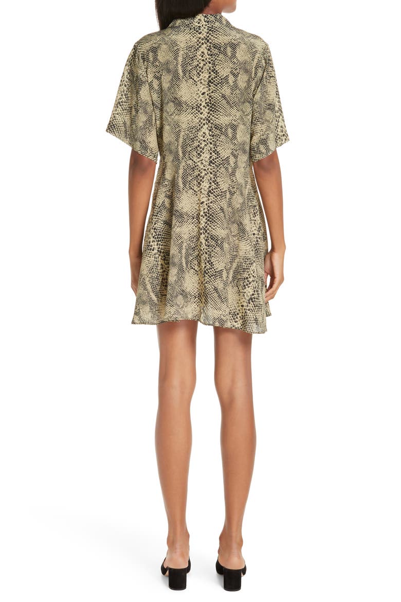 Snake Print Shirtdress, Alternate, color, DARWIN