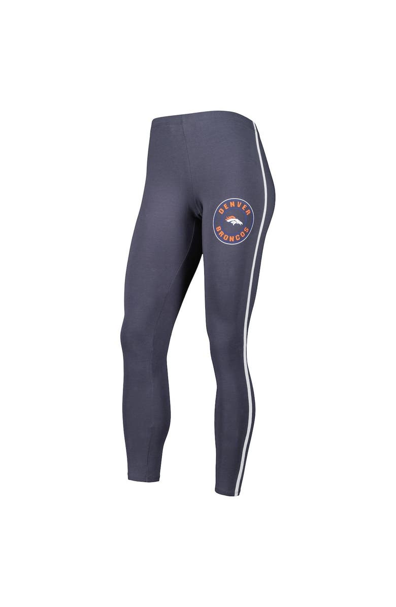 CONCEPTS SPORT Women's Concepts Sport White/Charcoal Denver Broncos Sonata T-Shirt & Leggings Sleep Set, Alternate, color, White