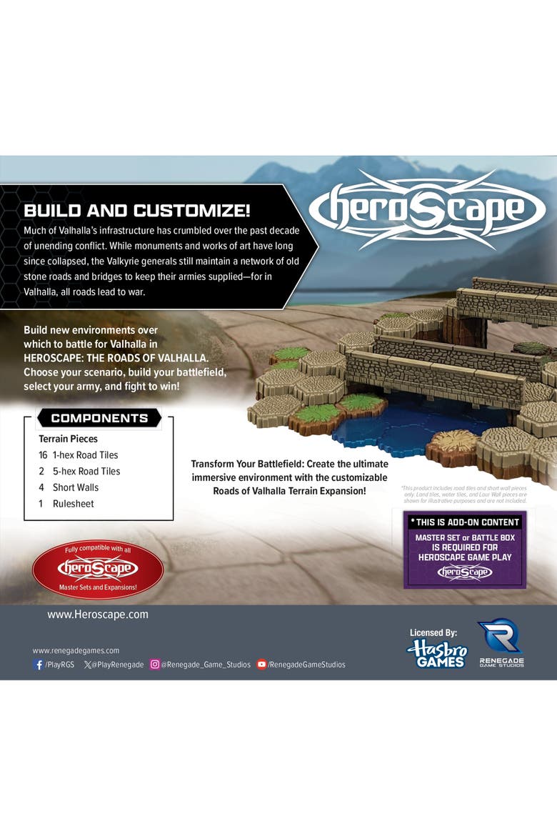 Heroscape Roads of Valhalla Terrain Expansion, Alternate, color, Multicolored