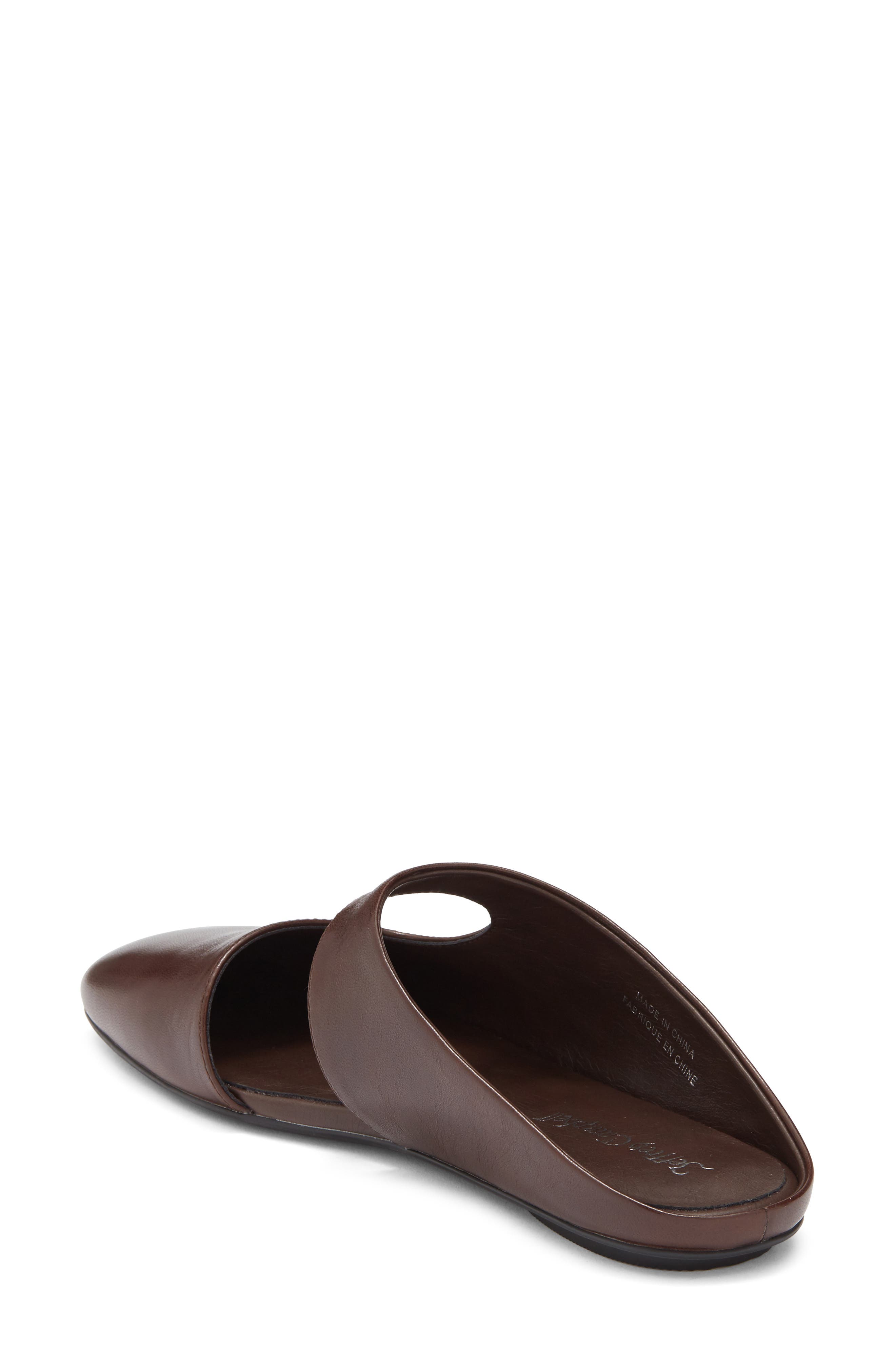 Siesta Leather Mule, Alternate, color, COFFEE