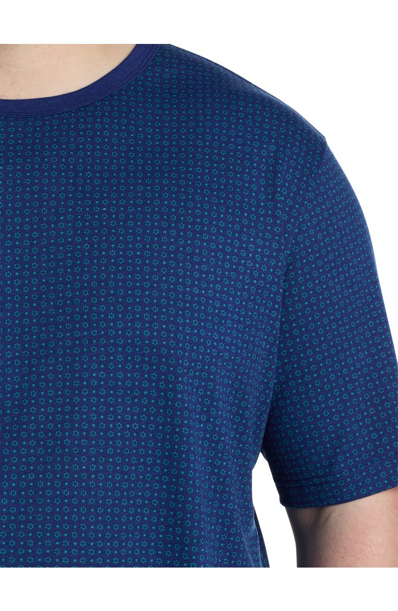 Harbor Bay by DXL Circle Print Moisture-Wicking T-Shirt, Alternate, color, Blue Multi