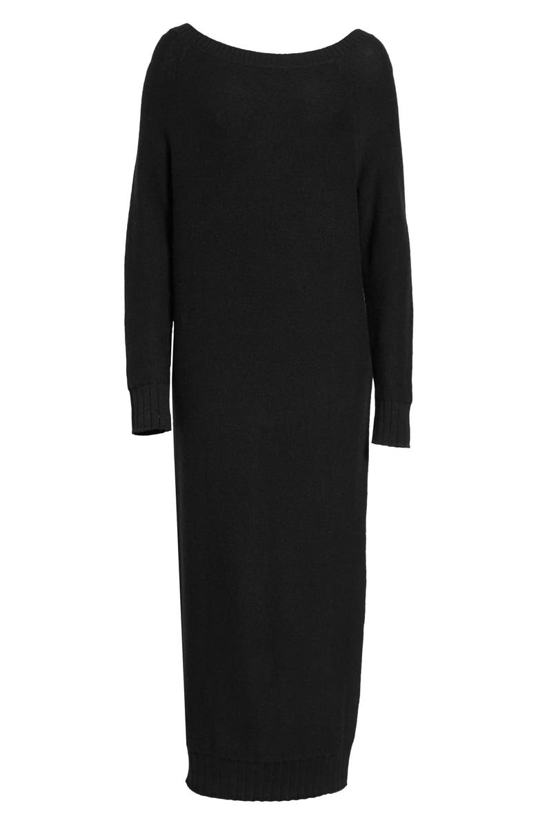 Hinge V-Back Sweater Dress, Alternate, color, 