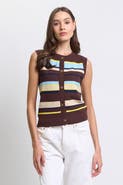 Central Park West Marlon Stripe Shell