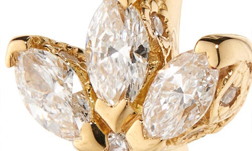 Maria Tash Diamond Lotus Eternity Huggie Hoop Earring