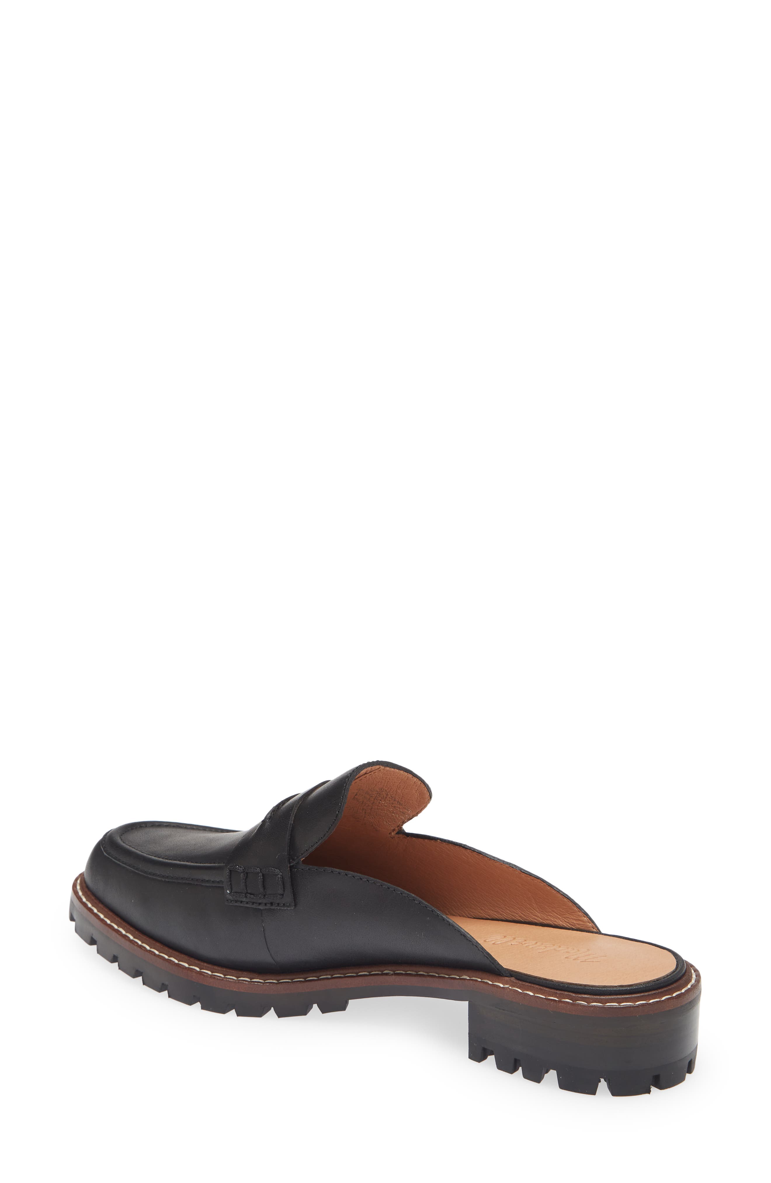 Lug Sole Loafer Mule, Alternate, color, TRUE BLACK