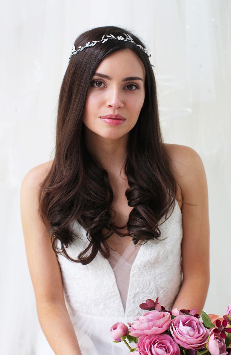 Brides & Hairpins Galatea Opal & Czech Crystal Halo, Alternate, color, Gold