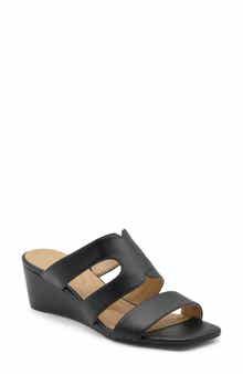 Adrienne Vittadini Adoring Wedge Slide Sandal