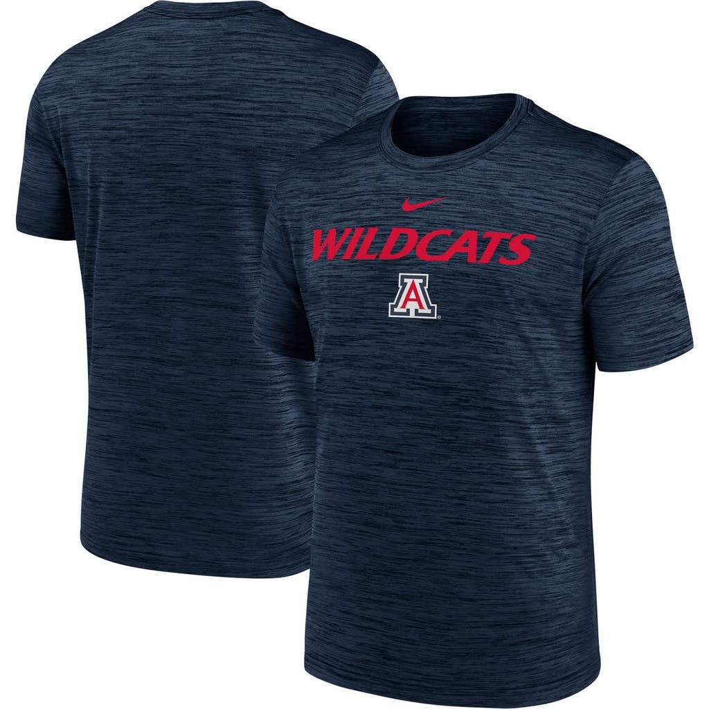 Nike Men's Navy Arizona Wildcats 2025 Sideline Velocity Performance T-shirt In Blue