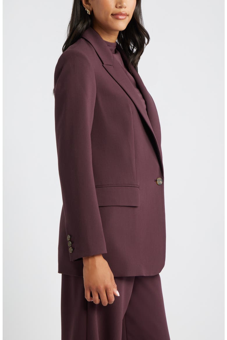 The Icon Relaxed Blazer, Alternate, color, BURGUNDY FUDGE