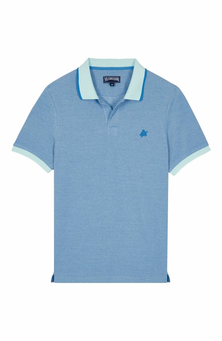 Vilebrequin Men's Cotton Two Tone Pique Polo Shirt, Main, color, 