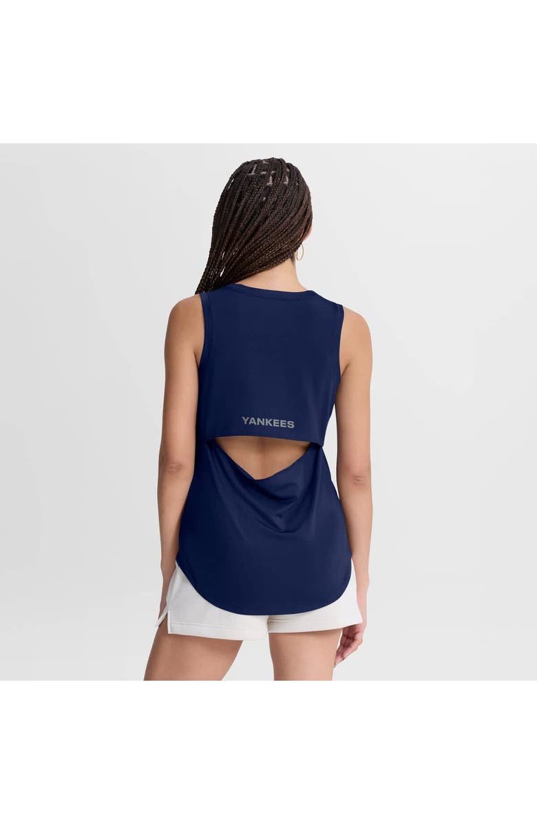 FANATICS Women's Fanatics Navy New York Yankees Draped Mesh Back Performance Tank Top, Alternate, color, Navy